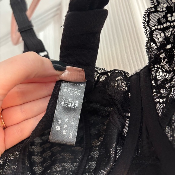 NWOT Panache Envy Bra Black 38H - Picture 4 of 4